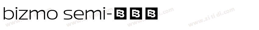 bizmo semi字体转换